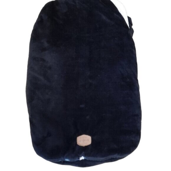 JJ Cole Bundle Me Car Seat Cover Black Faux Sherpa Lining Cozy Warm Winter - Picture 1 of 10